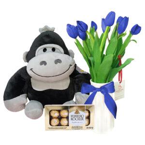 Gorila-Tulipanes-Azules-Ferrero